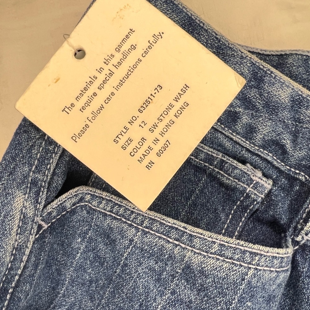 SALE 🍒VINTAGE Sync Denim 80’s, NWT, 100% Cotton - Picture 6 of 9